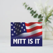 Mitt ist es - Romney Ryan 2012 Postkarte (Stehend Vorderseite)