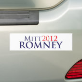 Mitt Romney 2012 Autoaufkleber (Auf Auto)
