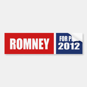 MITT ROMNEY 2012 AUTOAUFKLEBER