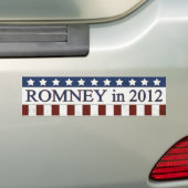 Mitt Romney 2012 Autoaufkleber (Auf Auto)