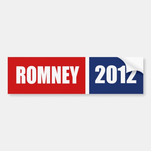 MITT ROMNEY 2012 AUTOAUFKLEBER (Vorne)