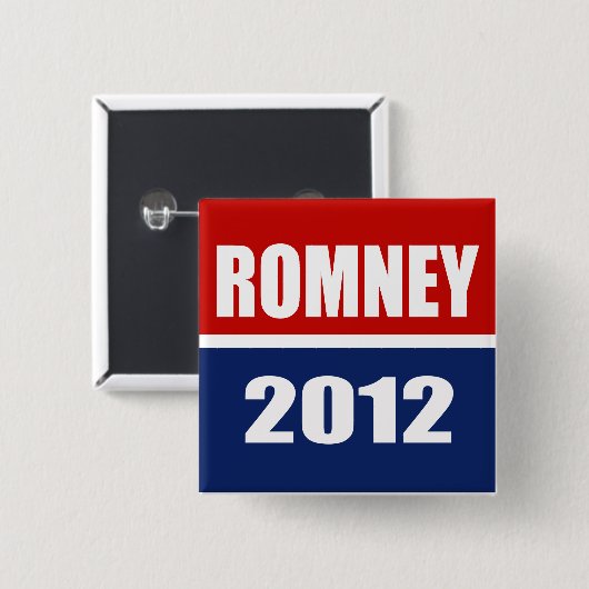 MITT ROMNEY 2012 BUTTON (Vorne & Hinten)