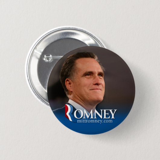 Mitt Romney 2012 - Foto pinback Button (Vorne & Hinten)