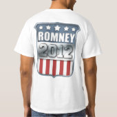 Mitt Romney 2012 (Front und Rückseite) T-Shirt (Rückseite)