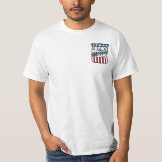 Mitt Romney 2012 (Front und Rückseite) T-Shirt (Vorderseite)