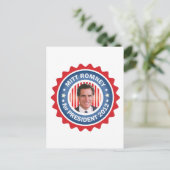 Mitt Romney 2012 für US-Präsident Postkarte (Stehend Vorderseite)