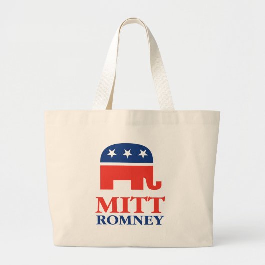 Mitt Romney 2012 Jumbo Stoffbeutel (Vorne)