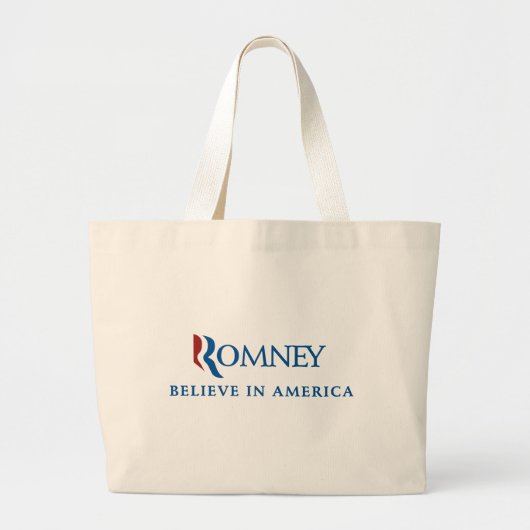 Mitt Romney 2012 Jumbo Stoffbeutel (Vorne)