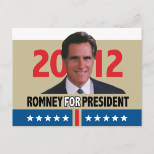 Mitt Romney 2012 Postkarte
