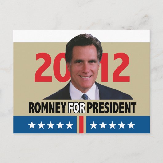 Mitt Romney 2012 Postkarte (Vorderseite)
