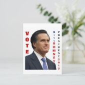 Mitt Romney 2012 Postkarte (Stehend Vorderseite)