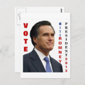 Mitt Romney 2012 Postkarte (Vorne/Hinten)