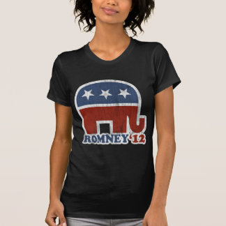 Mitt Romney 2012 Republikaner-Elefant (Vintag) T-Shirt