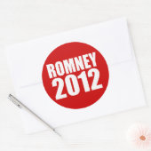 MITT ROMNEY 2012 RUNDER AUFKLEBER (Umschlag)