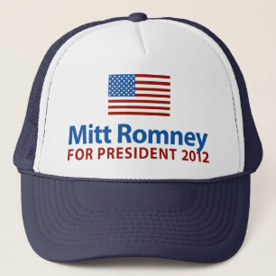 Mitt Romney-amerikanische Flagge Truckerkappe
