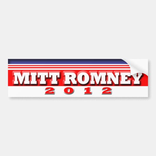 Mitt Romney Autoaufkleber (Vorne)