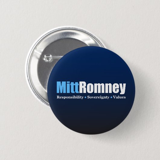 Mitt Romney Button (Vorne & Hinten)