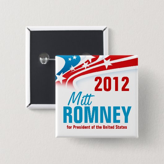 Mitt Romney Button (Vorne & Hinten)