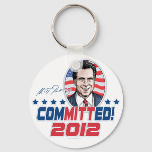 Mitt Romney ComMITTed 2012 Gear Schlüsselanhänger