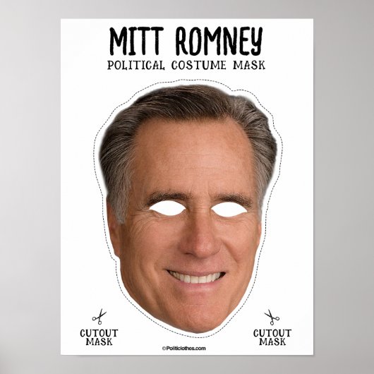 Mitt Romney Costume Mask Poster (Vorne)