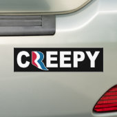 Mitt Romney CREEPY Autoaufkleber (Auf Auto)