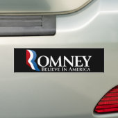 Mitt Romney für Präsident 2012 Autoaufkleber (Auf Auto)