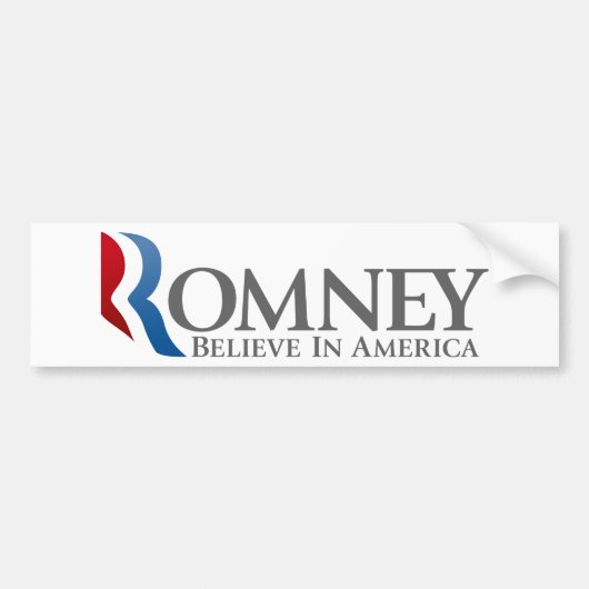 Mitt Romney für Präsident 2012 Autoaufkleber (Vorne)