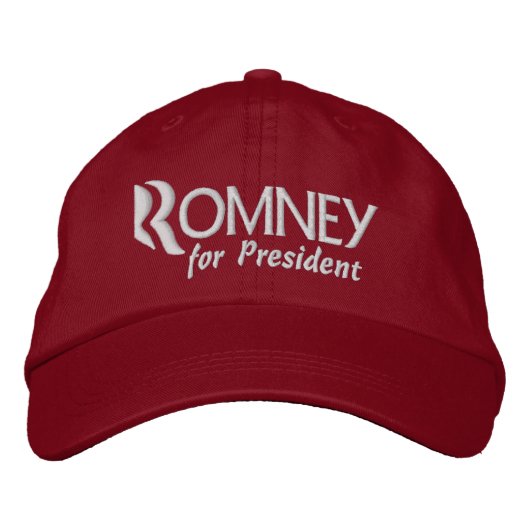 Mitt Romney für Präsident 2012 Bestickte Kappe (Vorderseite)