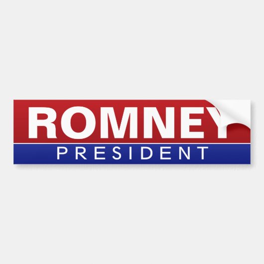 Mitt Romney für Präsident - klassisches Design Autoaufkleber (Vorne)