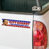 Mitt Romney für Präsidenten 2012 Autoaufkleber (Auf Lkw)