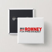 Mitt Romney für Präsidenten 2012 Button (Vorne & Hinten)