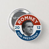 Mitt Romney für Präsidenten 2012 Button (Vorne & Hinten)