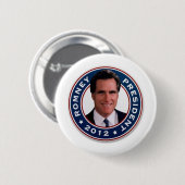 Mitt Romney für Präsidenten 2012 Button (Vorne & Hinten)