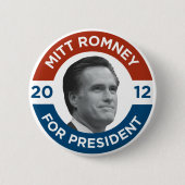 Mitt Romney für Präsidenten 2012 Button (Vorderseite)