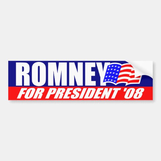 Mitt Romney für Präsidenten Autoaufkleber 2008 (Vorne)