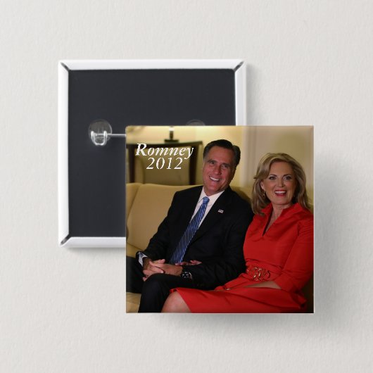 Mitt Romney für Präsidenten! Button (Vorne & Hinten)
