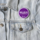 Mitt Romney glauben an Amerika 2012 (lila) Button (Beispiel)