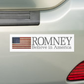 Mitt Romney - Glauben Sie an Amerika Autoaufkleber (Auf Auto)