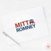 Mitt Romney GOP Runder Aufkleber (Umschlag)