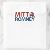 Mitt Romney GOP Runder Aufkleber (Tasche)