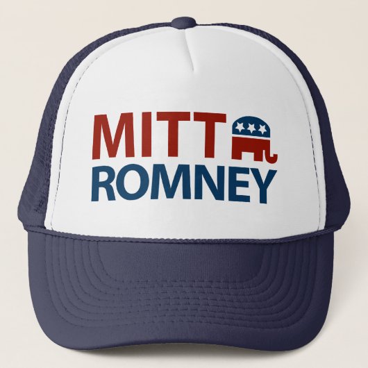 Mitt Romney GOP Truckerkappe (Vorderseite)