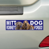 Mitt Romney?  HUND VERBIETEN!  Autoaufkleber (Auf Auto)