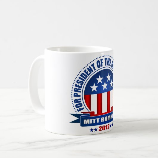 Mitt Romney Kaffeetasse (Vorderseite Links)