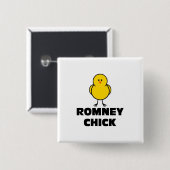 Mitt Romney-Küken Button (Vorne & Hinten)