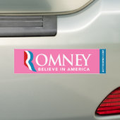 Mitt Romney Logo glauben an Amerika-Autoaufkleber Autoaufkleber (Auf Auto)