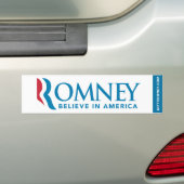 Mitt Romney Logo glauben an Amerika-Autoaufkleber Autoaufkleber (Auf Auto)