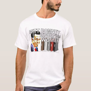 Mitt Romney-Mappen voll des Frauen-T-Shirts T-Shirt