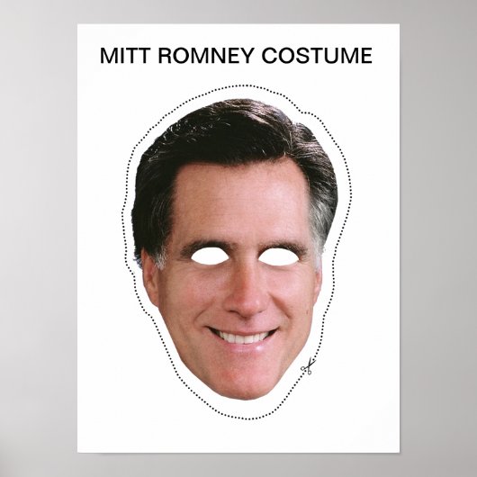 Mitt Romney Mask Poster (Vorne)
