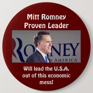 Mitt Romney nachgewiesener Führer-runder Button