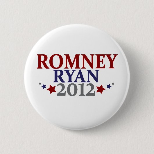 Mitt Romney Paul Ryan 2012 Button (Vorderseite)